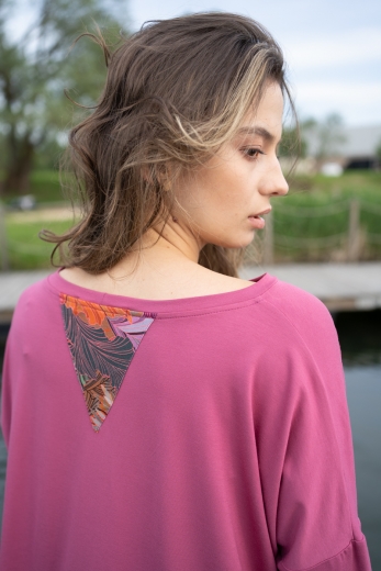 Bluzka Zeta Indian Rose - wiskoza EcoVero™ - Ostatnie sztuki!