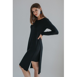 Sukienka Portofino Black - wiskoza EcoVero™