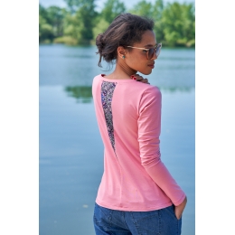 Bluzka Amal Flamingo - wiskoza EcoVero™ - Ostatnie sztuki!