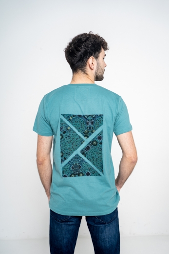 T-shirt Crow Atlantic Green Nefud z bawełny Fairtrade