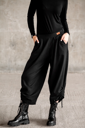 Spodnie Berlin Black Medina - bawełna organiczna