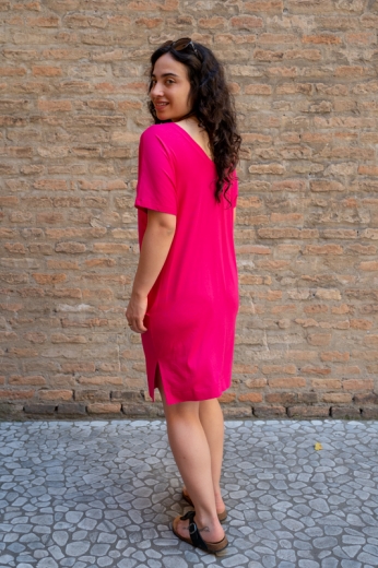 Sukienka Saja Reversible Magenta - wiskoza EcoVero™