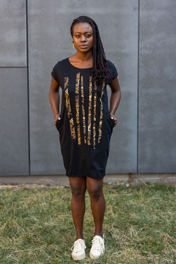 Sukienka Madaba Black - bawełna organiczna