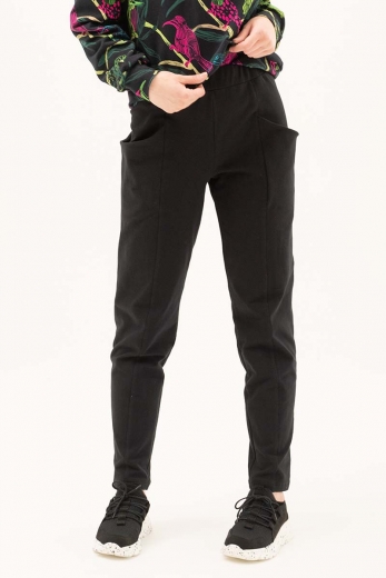 Spodnie Persei Black - bawełna organiczna