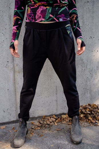 Spodnie Falco Black - bawełna organiczna