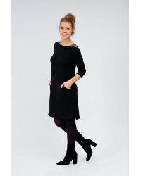 Sukienka Cavo Black Nefud - bawełna organiczna