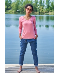 Bluzka Amal Flamingo - wiskoza EcoVero™ - Ostatnie sztuki!