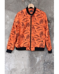 Kurtka Bomberka Oversize Robin Orange from Cotton - S/M