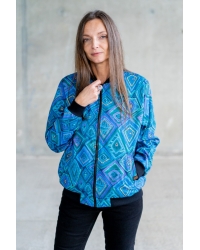 Kurtka Bomberka Oversize Blue Mundo