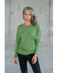 Bluzka Saja Longsleeve Basil - wiskoza EcoVero™