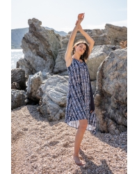 Sukienka Summertime Navy Breeze - wiskoza EcoVero™