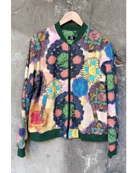 Bluza - Bomberka Cotton Acid Flowers - L/XL