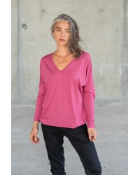 Bluzka Saja Longsleeve Indian Rose - wiskoza EcoVero™