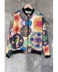 Bluza - Bomberka Cotton Acid Flowers - M/L