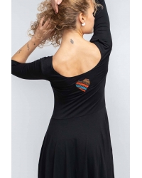 Sukienka Swing Black - wiskoza EcoVero™