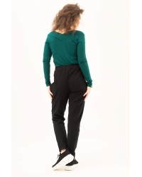 Spodnie Persei Black - bawełna organiczna