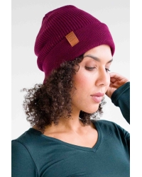 Czapka Peak Knit Wine - Fairtrade Cotton