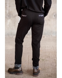 Spodnie Panuco Black Medina - bawełna organiczna