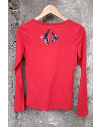 Bluzka Cobra Red Bali Fairtrade Cotton - XS/S