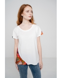 T-shirt Nimba White Fuego - Fairtrade Cotton