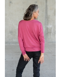 Bluzka Saja Longsleeve Indian Rose - wiskoza EcoVero™