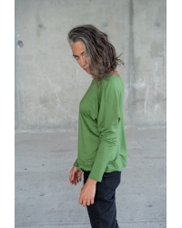 Bluzka Saja Longsleeve Basil - wiskoza EcoVero™